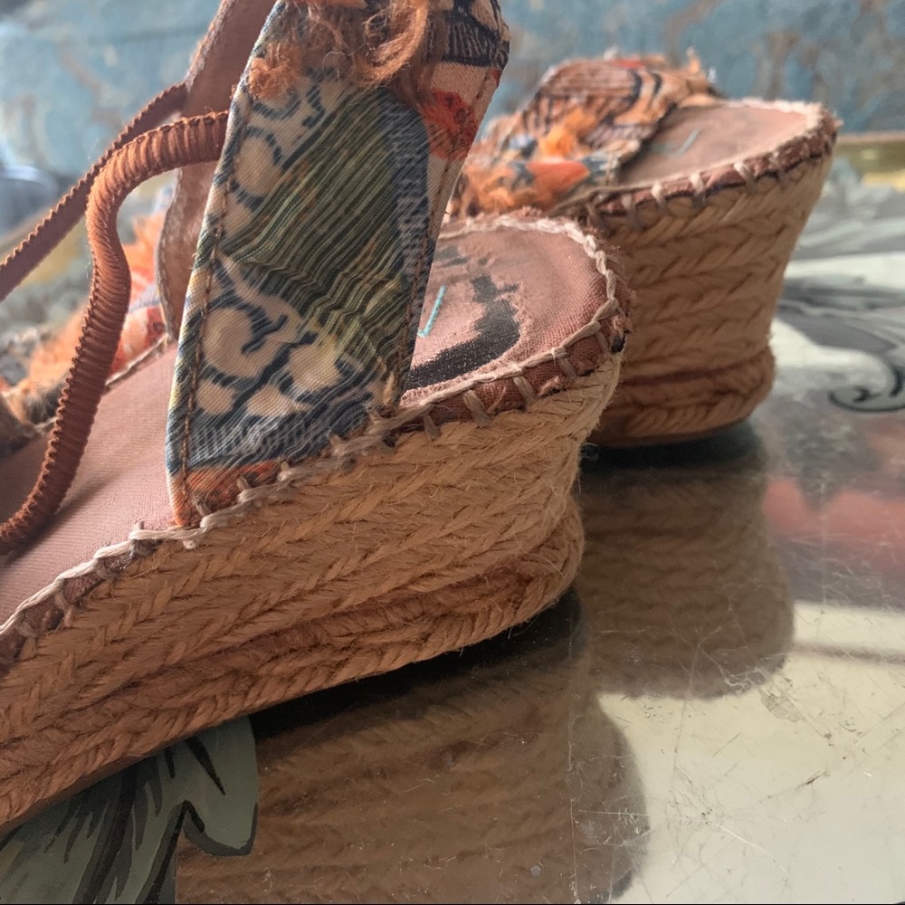 Aedo orange colorful espadrilles - Picture 4 of 7